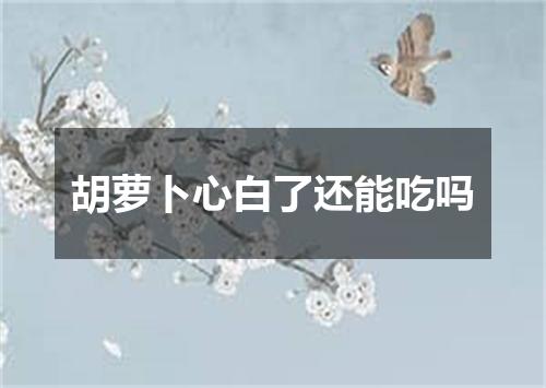 胡萝卜心白了还能吃吗