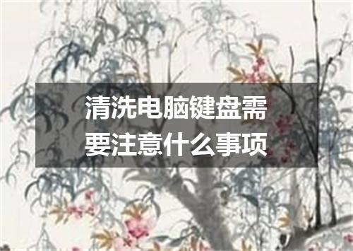 清洗电脑键盘需要注意什么事项