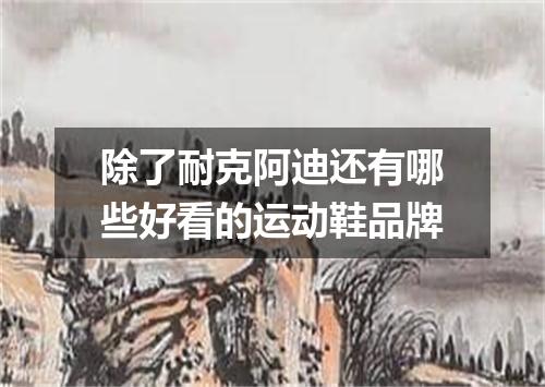 除了耐克阿迪还有哪些好看的运动鞋品牌