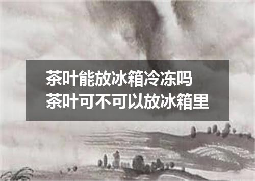 茶叶能放冰箱冷冻吗 茶叶可不可以放冰箱里