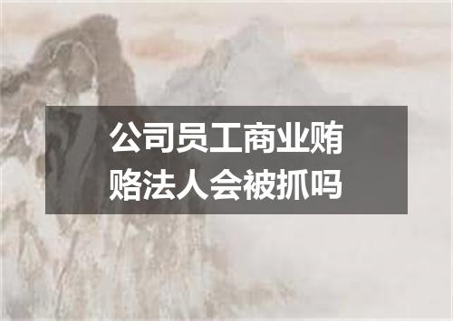 公司员工商业贿赂法人会被抓吗