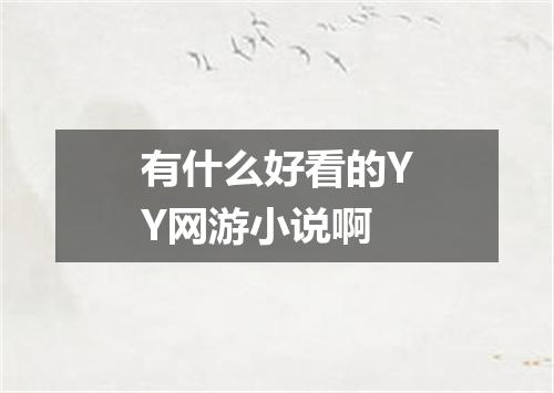 有什么好看的YY网游小说啊