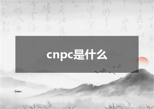cnpc是什么
