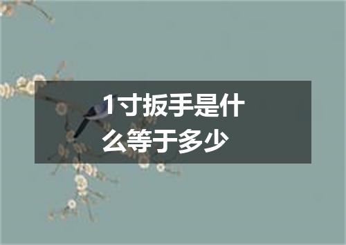 1寸扳手是什么等于多少