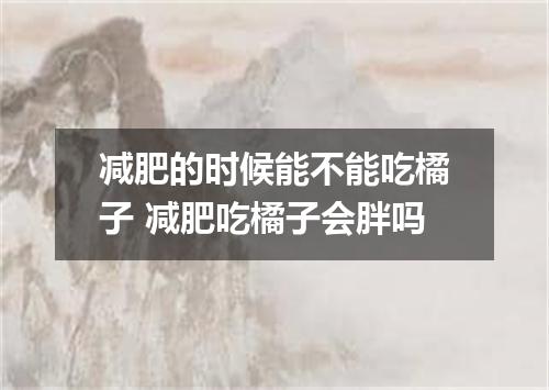 减肥的时候能不能吃橘子 减肥吃橘子会胖吗