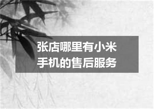 张店哪里有小米手机的售后服务
