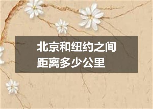 北京和纽约之间距离多少公里