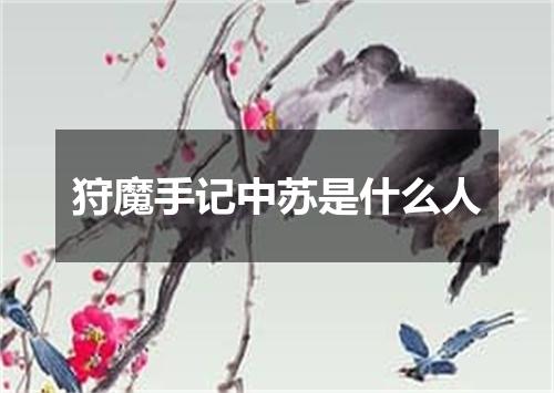 狩魔手记中苏是什么人