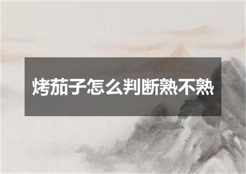 烤茄子怎么判断熟不熟