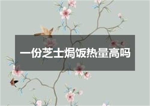 一份芝士焗饭热量高吗