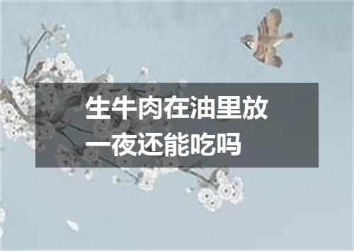生牛肉在油里放一夜还能吃吗