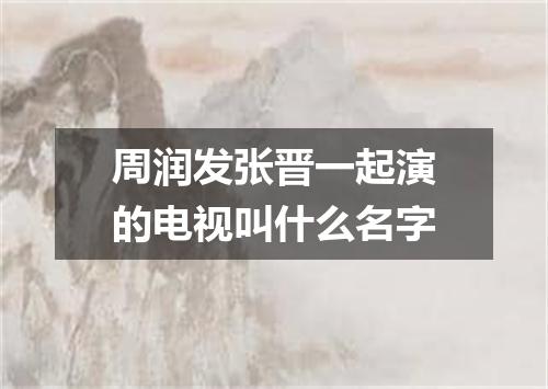 周润发张晋一起演的电视叫什么名字