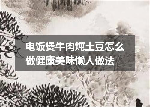 电饭煲牛肉炖土豆怎么做健康美味懒人做法