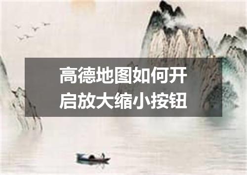 高德地图如何开启放大缩小按钮