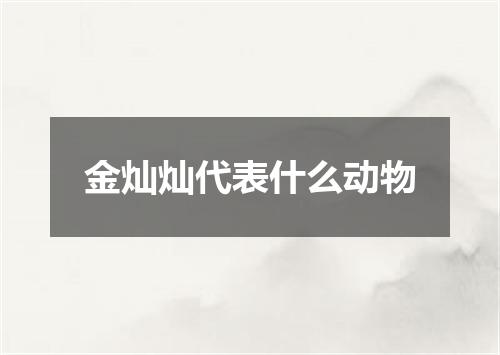 金灿灿代表什么动物