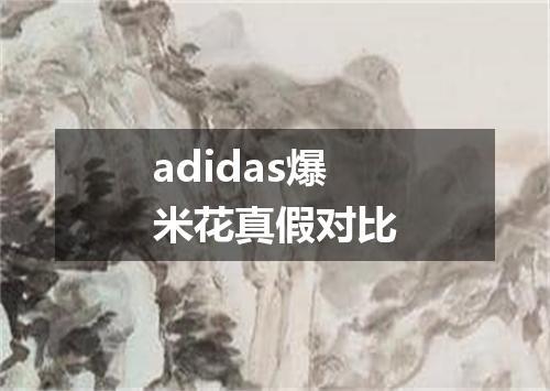 adidas爆米花真假对比