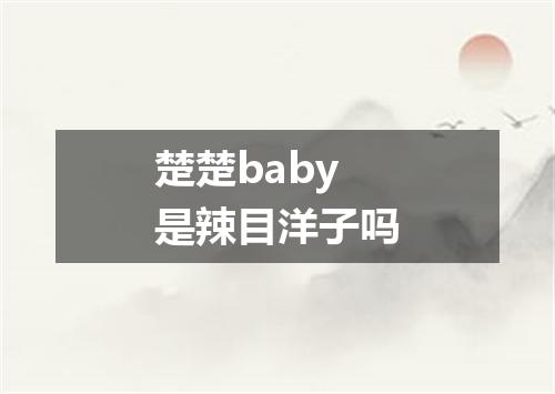 楚楚baby是辣目洋子吗