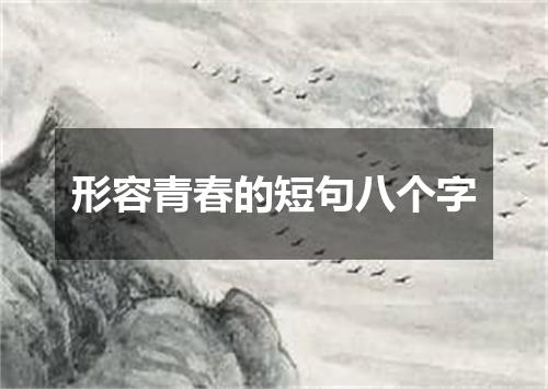 形容青春的短句八个字