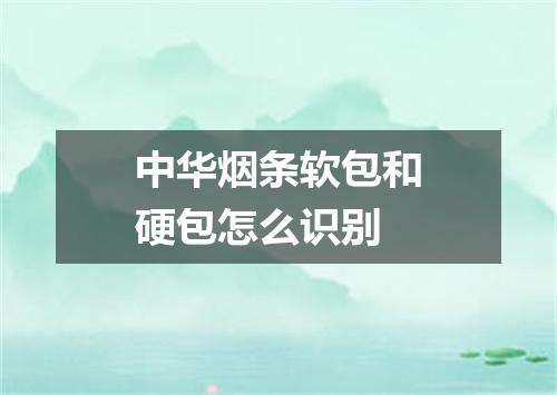中华烟条软包和硬包怎么识别