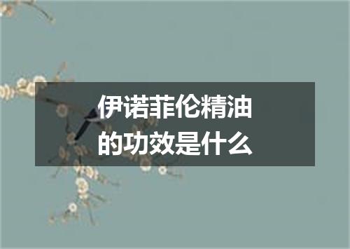 伊诺菲伦精油的功效是什么