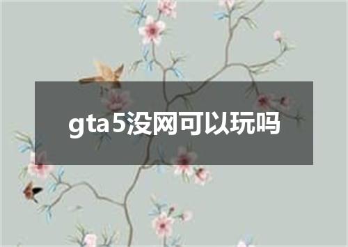 gta5没网可以玩吗