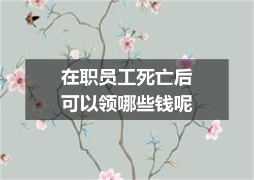 在职员工死亡后可以领哪些钱呢