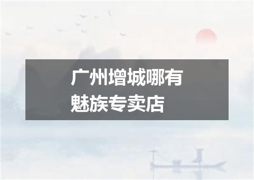 广州增城哪有魅族专卖店