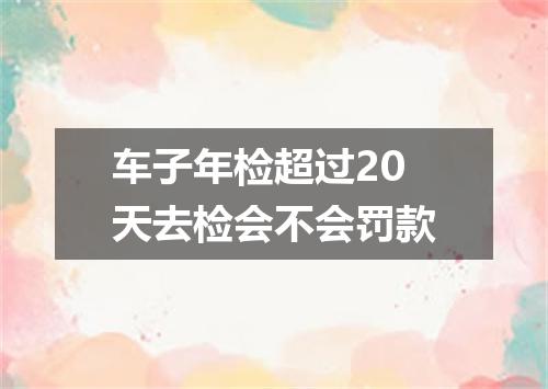 车子年检超过20天去检会不会罚款