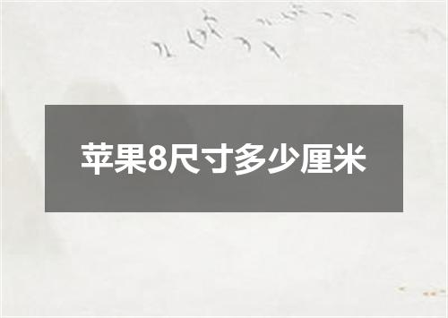 苹果8尺寸多少厘米