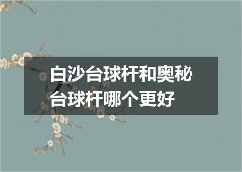 白沙台球杆和奥秘台球杆哪个更好