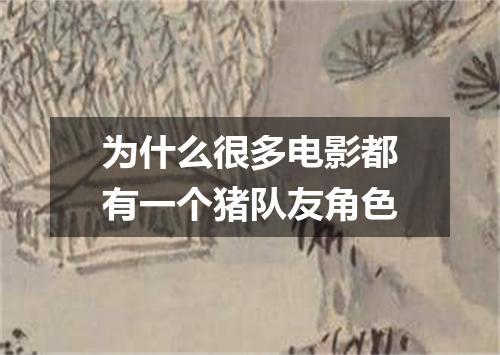 为什么很多电影都有一个猪队友角色