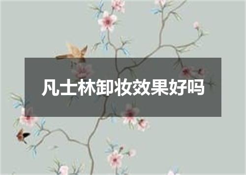 凡士林卸妆效果好吗