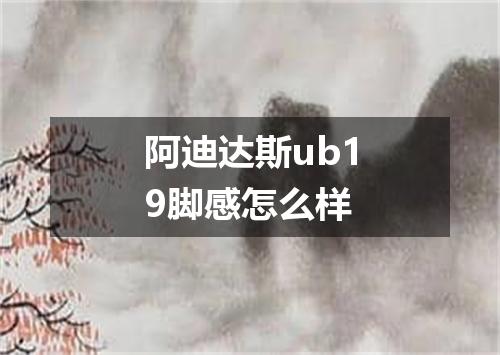 阿迪达斯ub19脚感怎么样