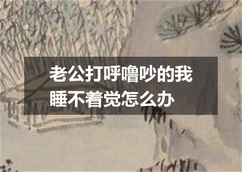 老公打呼噜吵的我睡不着觉怎么办