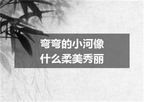 弯弯的小河像什么柔美秀丽