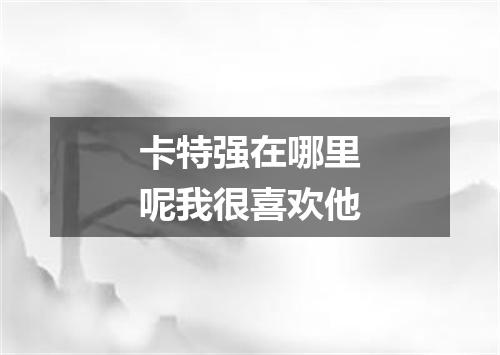 卡特强在哪里呢我很喜欢他