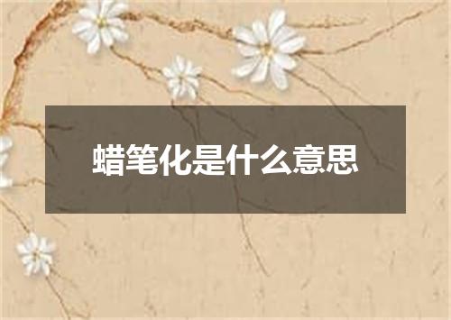 蜡笔化是什么意思