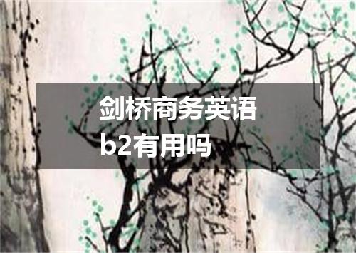 剑桥商务英语b2有用吗