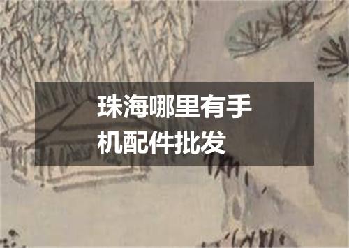 珠海哪里有手机配件批发