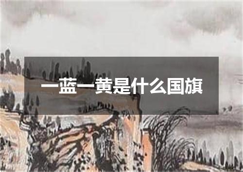 一蓝一黄是什么国旗