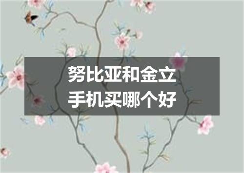 努比亚和金立手机买哪个好