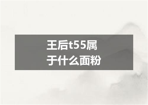王后t55属于什么面粉