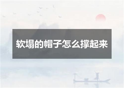 软塌的帽子怎么撑起来