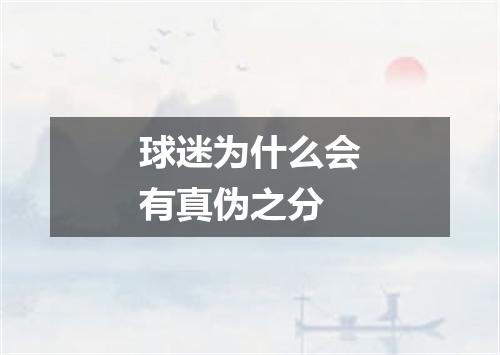 球迷为什么会有真伪之分