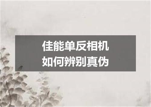 佳能单反相机如何辨别真伪