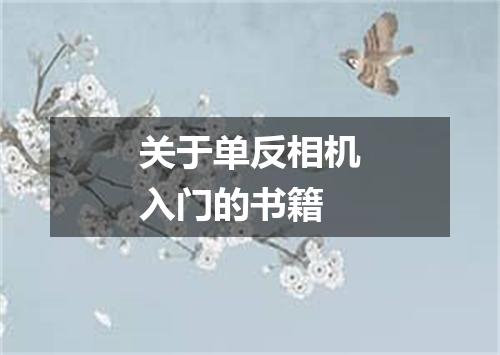 关于单反相机入门的书籍