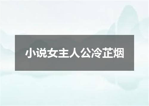 小说女主人公冷芷烟