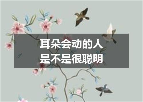 耳朵会动的人是不是很聪明