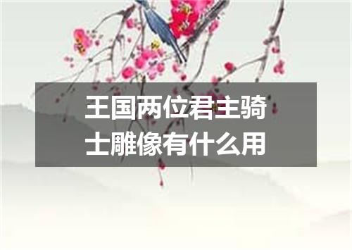 王国两位君主骑士雕像有什么用
