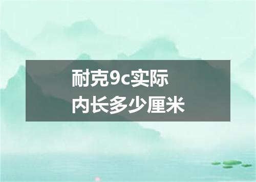 耐克9c实际内长多少厘米